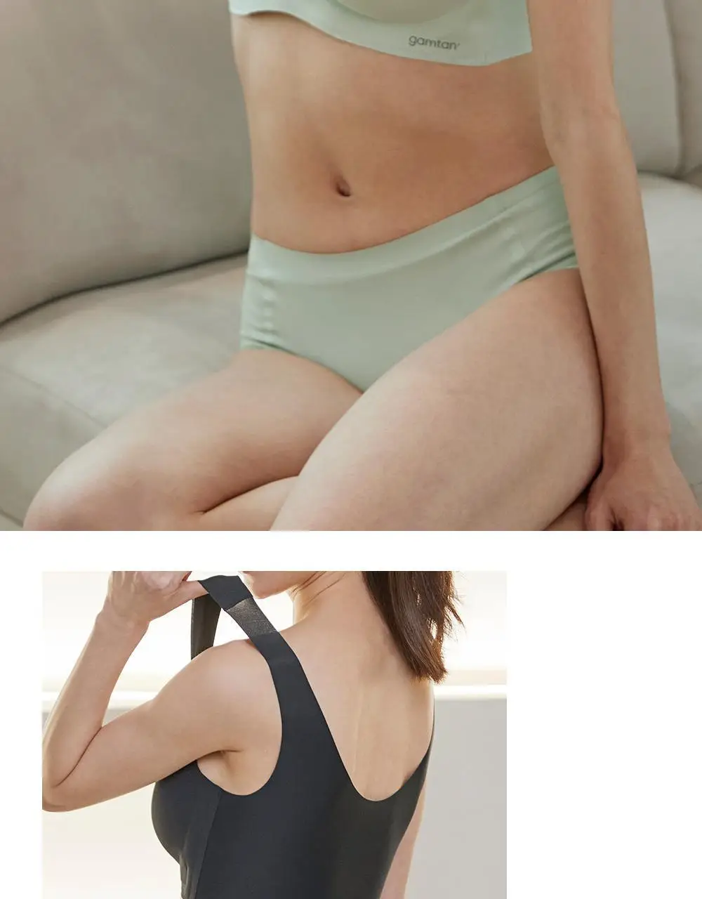 [일체형] 감탄브라 NEW 에어소프트 - 런닝형 브라팬티 1set 상세페이지 25